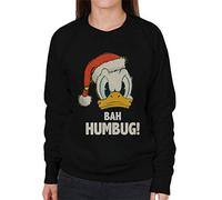 All+Every Disney Christmas Donald Duck Bah Humbug Women's Sweatshirt Black