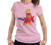 All+Every Disney Iago Shouting Parrot Aladdin Women's T-Shirt Light Pink