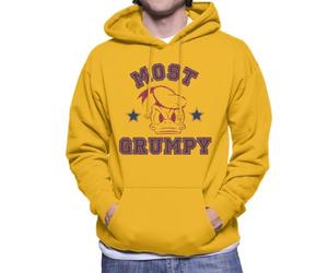 All+Every Disney Most Grumpy Donald Duck Men's Hooded Sweatshirt Gold