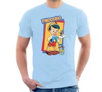 All+Every Disney Pinocchio Jiminy Cricket in Palm Paint Men's T-Shirt Sky Blue