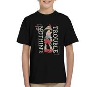 All+Every Disney Pinocchio Nothing But Trouble Kid's T-Shirt Black
