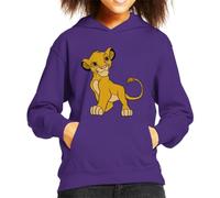 All+Every Disney Smiling Simba The Lion King Kid's Hooded Sweatshirt Purple