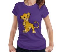 All+Every Disney Smiling Simba The Lion King Women's T-Shirt Purple