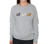 All+Every Disney The Aristocats Berlioz Marie & Toulouse Women's Sweatshirt Heather Grey