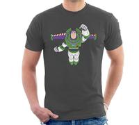 All+Every Disney Toy Story Buzz Lightyear Flight Pose Men's T-Shirt Charcoal