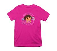 All+Every Dora The Explorer Where to Next Kid's T-Shirt Hot Pink