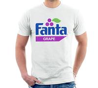 All+Every Fanta Grape Retro 1980s Logo Men's T-Shirt White