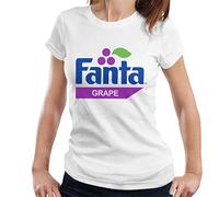 All+Every Fanta Grape Retro 1980s Logo Women's T-Shirt White