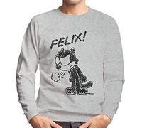 All+Every Felix The Cat Angry Men's Sweatshirt Heather Grey