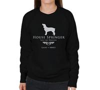 All+Every Game Of Bones House Springer Spaniel Parody Women's Sweatshirt Black