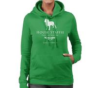 All+Every Game Of Bones House Staffie Parody Women's Hooded Sweatshirt Kelly Green