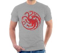 All+Every Game of Thrones Three Headed Dragon Targaryen Sigil Men's T-Shirt