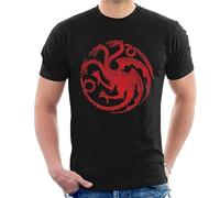 All+Every Game of Thrones Three Headed Dragon Targaryen Sigil Men's T-Shirt Black