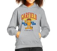 All+Every Garfield All Around Sports Star Kid's Hooded Sweatshirt Heather Grey