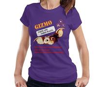 All+Every Gremlins Gizmo There are Three Rules Women's T-Shirt Purple
