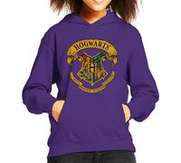 All+Every Harry Potter All Hogwarts Crest Kid's Hooded Sweatshirt Purple