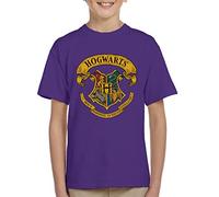 All+Every Harry Potter All Hogwarts Crest Kid's T-Shirt Purple