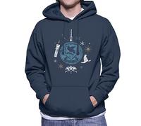 All+Every Harry Potter Christmas Ravenclaw Men's Hooded Sweatshirt Navy Blue