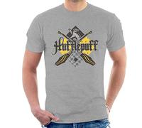All+Every Harry Potter Hufflepuff Quidditch Crest Men's T-Shirt Heather Grey