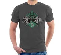 All+Every Harry Potter Slytherin Quidditch Crest Men's T-Shirt Charcoal