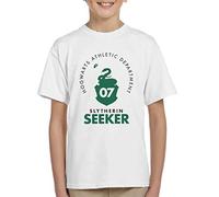 All+Every Harry Potter Slytherin Quidditch Seeker Kid's T-Shirt White