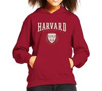 All+Every Harvard University Classic Crest Kid's Hooded Sweatshirt Cherry Red