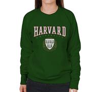 All+Every Harvard University Classic Crest Women's Sweatshirt Bottle Green