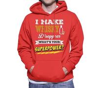 All+Every I Make Whisky Disappear Whats Your Superpower Men's Hooded Sweatshirt Red