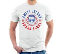 All+Every Jaws Amity Island Shark Tours Est 1975 Men's T-Shirt White