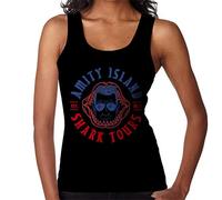 All+Every Jaws Amity Island Shark Tours Est 1975 Women's Vest Black