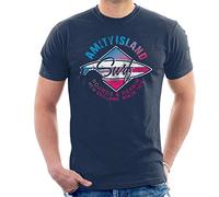 All+Every Jaws Amity Island Surf Boards and Repair Men's T-Shirt Navy Blue