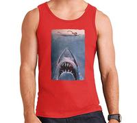 All+Every Jaws Classic Poster Stalking Prey Men's Vest Red