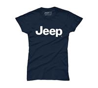 All+Every Jeep Classic Text Logo Women's T-Shirt Navy Blue