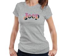 All+Every Jeep Desert Sunset Silhouette Logo Women's T-Shirt Heather Grey