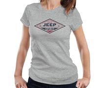 All+Every Jeep Estd 1941 Spirit Logo Women's T-Shirt Heather Grey