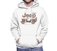 All+Every Jeep Willys MA Star Men's Hooded Sweatshirt White