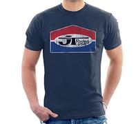 All+Every JT Racing Fading Classic Logo Men's T-Shirt Navy Blue