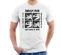 All+Every Jurassic Park 93 Tour Men's T-Shirt White