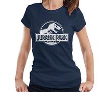 All+Every Jurassic Park Classic Black & White Logo Women's T-Shirt
