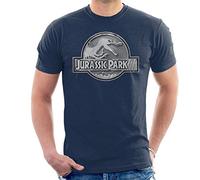 All+Every Jurassic Park III Spinosaurus Classic Silver Logo Men's T-Shirt