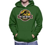 All+Every Jurassic Park The Lost World White Outline Logo Men's Hooded Sweatshirt