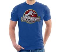 All+Every Jurassic Park Yellow Outline Classic Logo Men's T-Shirt