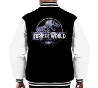 All+Every Jurassic World Classic Claw Logo Men's Varsity Jacket Black/White