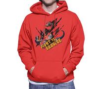 All+Every King Kong Vs T Rex Fight to Survive Men's Hooded Sweatshirt Red