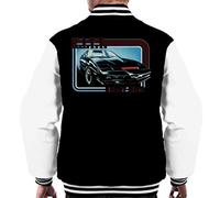 All+Every Knight Rider KITT The Supercomputer Men's Varsity Jacket Black/White
