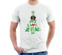 All+Every Kung Fu Panda Christmas Tree Jo Joy Love Zen Men's T-Shirt White