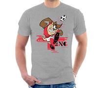 All+Every Looney Tunes Football Taz for England Header Men's T-Shirt Heather Grey