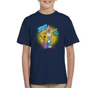 All+Every Looney Tunes Retrowave Bugs Bunny Kid's T-Shirt Navy Blue