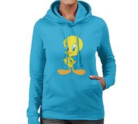 All+Every Looney Tunes Tweety Pie Women's Hooded Sweatshirt Sapphire