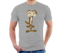All+Every Looney Tunes Wile E Coyote in Trouble Men's T-Shirt Heather Grey